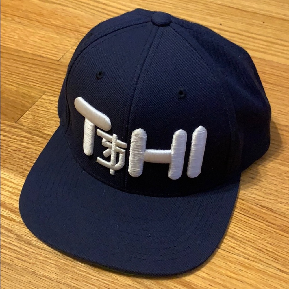 Toshio Yori Navy Blue w/ White Letters SnapBack